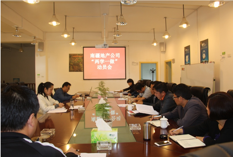 南疆地產(chǎn)黨支部召開“兩學(xué)一做”學(xué)習教育動員大會