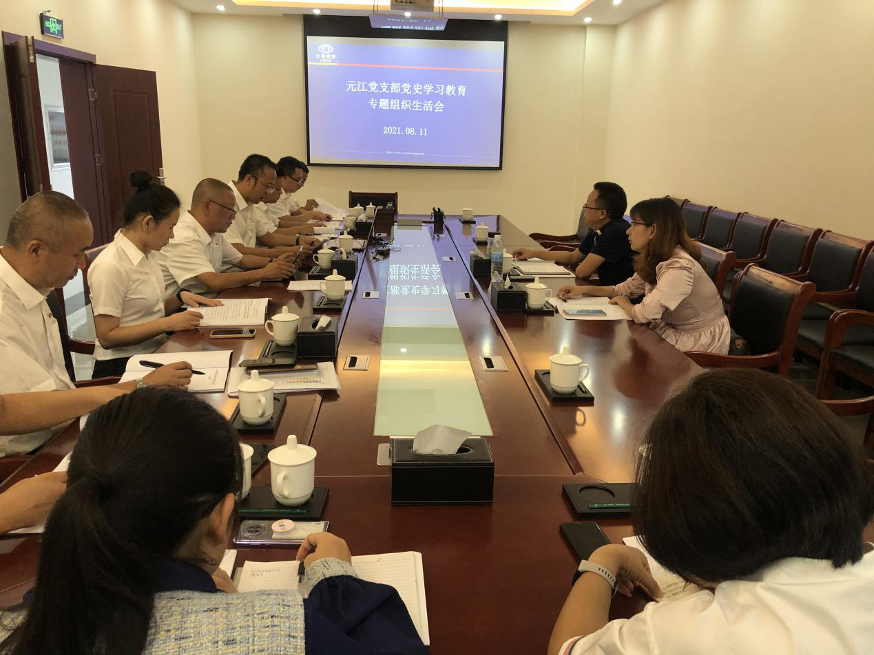 元江黨支部召開(kāi)黨史學(xué)習(xí)教育專題組織生活會(huì)