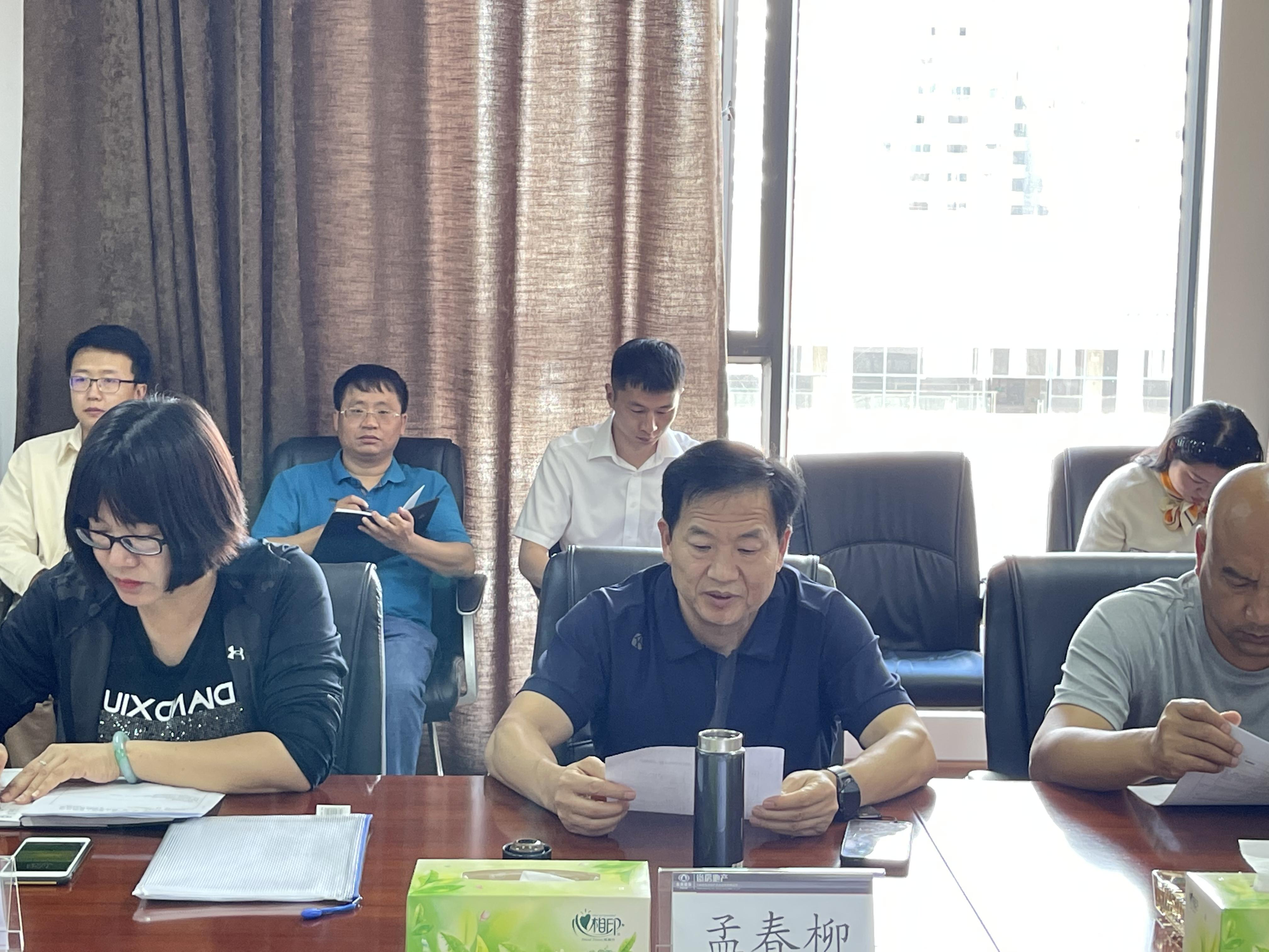 孟春柳帶隊到邦元公司、云航地產(chǎn)開展綜合大檢查