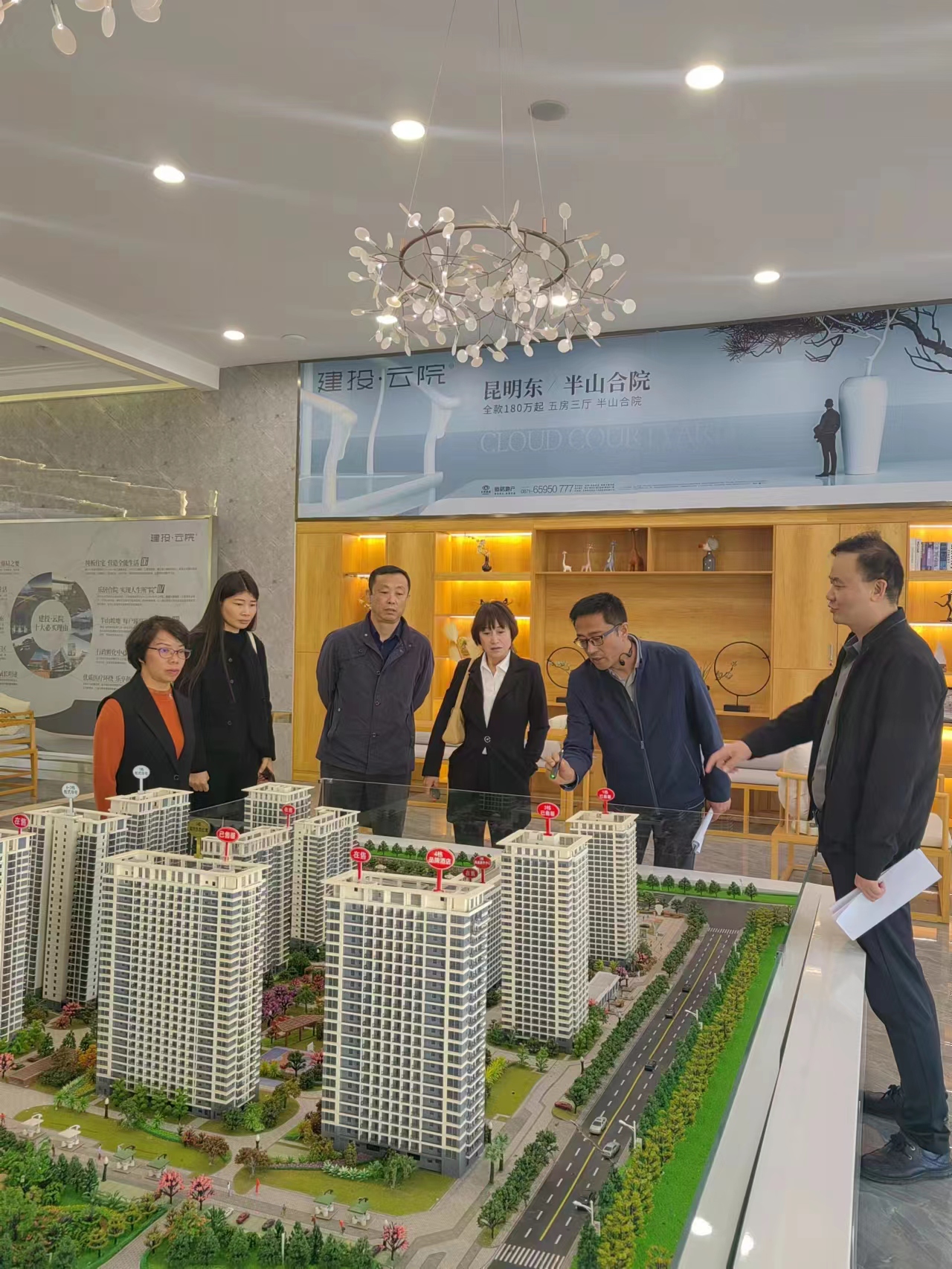 公司外部董事到建投·宏燁廣場、興冶廣場項目調研