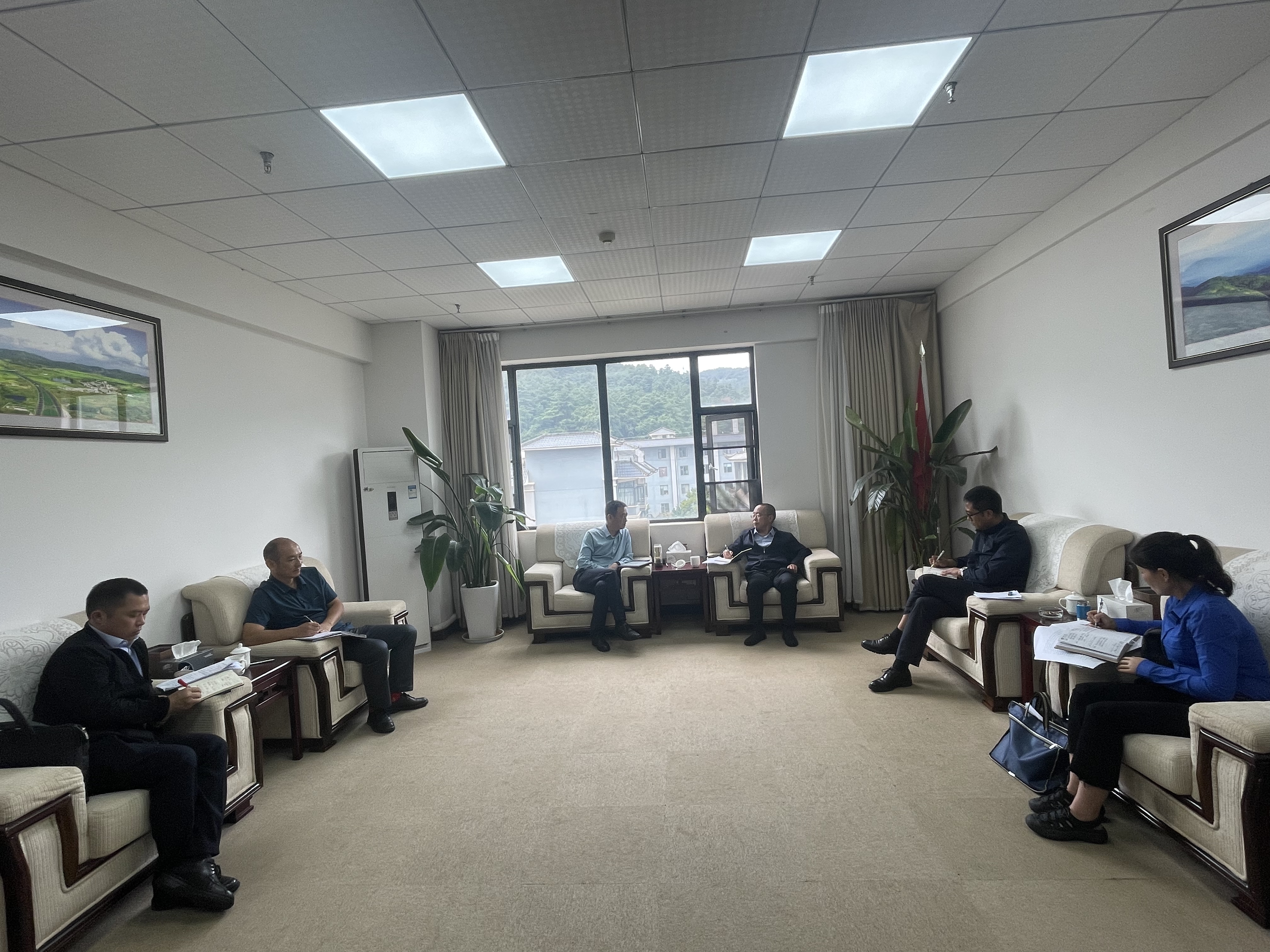 公司與陽宗海管委會(huì)交流座談  